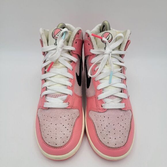 Nike Dunk High‎ Hoops Pack Pink DX3359-600 Womens Shoe size 7 Sneakers - Picture 9 of 13